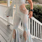 Disco Iridescent One Shoulder Bell Bottom Jumpsuit Adult XS-XL | Holographic Disco Dance Costume | Pageant Festival Outfit