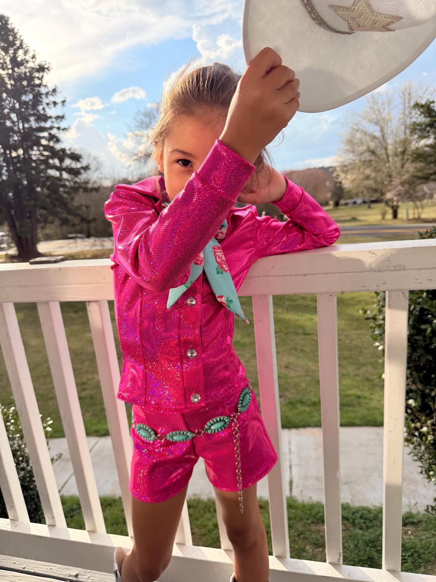 The Wildflower Cowgirl Set  Handmade Western Button Shirt and Shorts | Infant, Toddler, Youth & Adult Sizes |Pageant, Rodeo Western Fashion