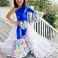 2.0 Easter Elegance Kids Jumpsuit with Detachable Train Skirt, Custom Sizes 0-20, Optional Hair Bow, Spring Pageant Outfit Wholesome Goods C
