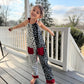 Cruella Inspired Polka Dot Halter Jumpsuit for Kids | Retro Black White Outfit | Toddler Baby to Juniors Handmade