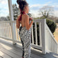 Cruella Inspired Polka Dot Halter Jumpsuit for Kids | Retro Black White Outfit | Toddler Baby to Juniors Handmade