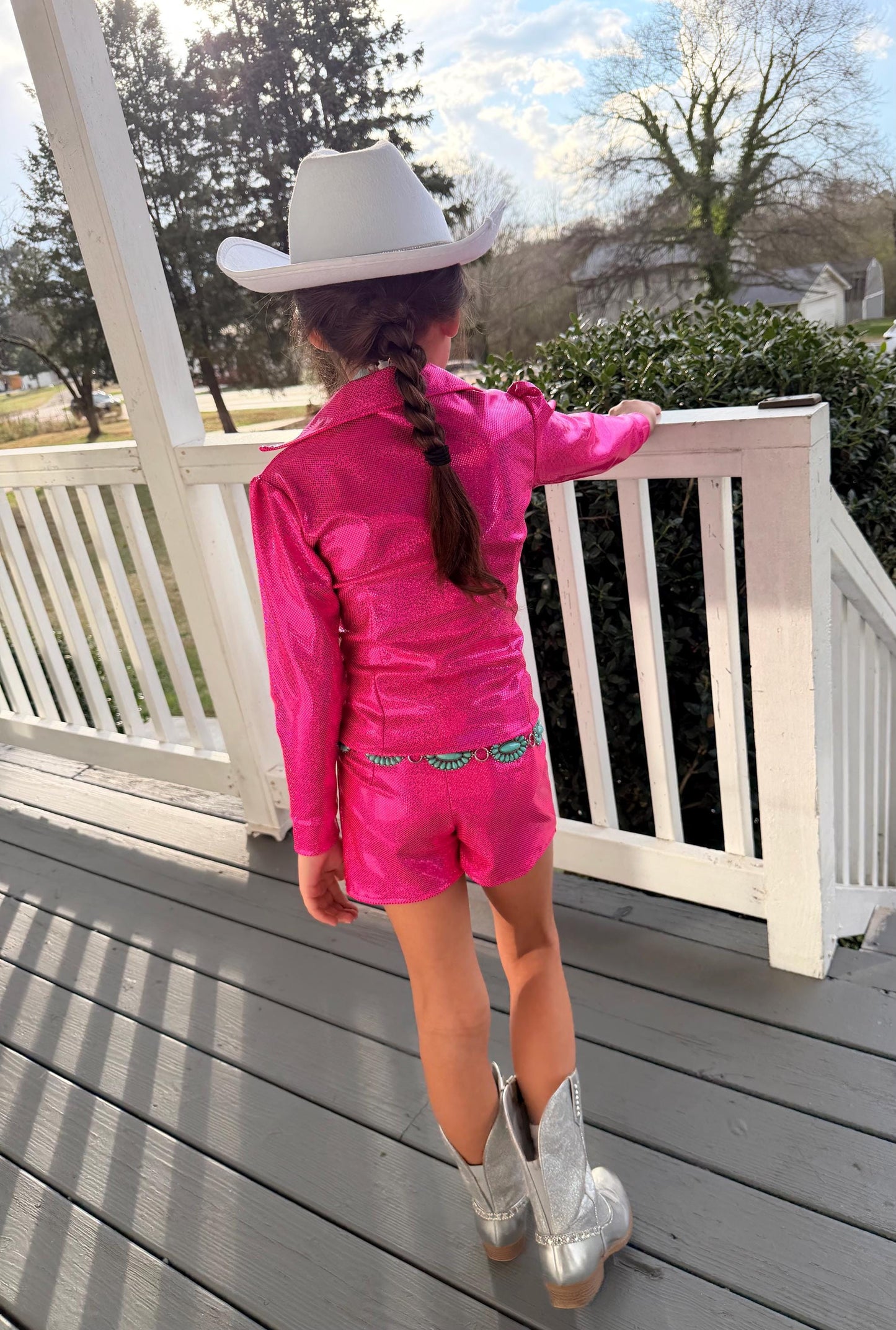 The Wildflower Cowgirl Set  Handmade Western Button Shirt and Shorts | Infant, Toddler, Youth & Adult Sizes |Pageant, Rodeo Western Fashion