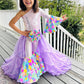 2.0 Easter Elegance Kids Jumpsuit with Detachable Train Skirt, Custom Sizes 0-20, Optional Hair Bow, Spring Pageant Outfit Wholesome Goods C