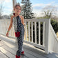 Cruella Inspired Polka Dot Halter Jumpsuit for Kids | Retro Black White Outfit | Toddler Baby to Juniors Handmade