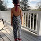 Cruella Inspired Polka Dot Halter Jumpsuit for Kids | Retro Black White Outfit | Toddler Baby to Juniors Handmade
