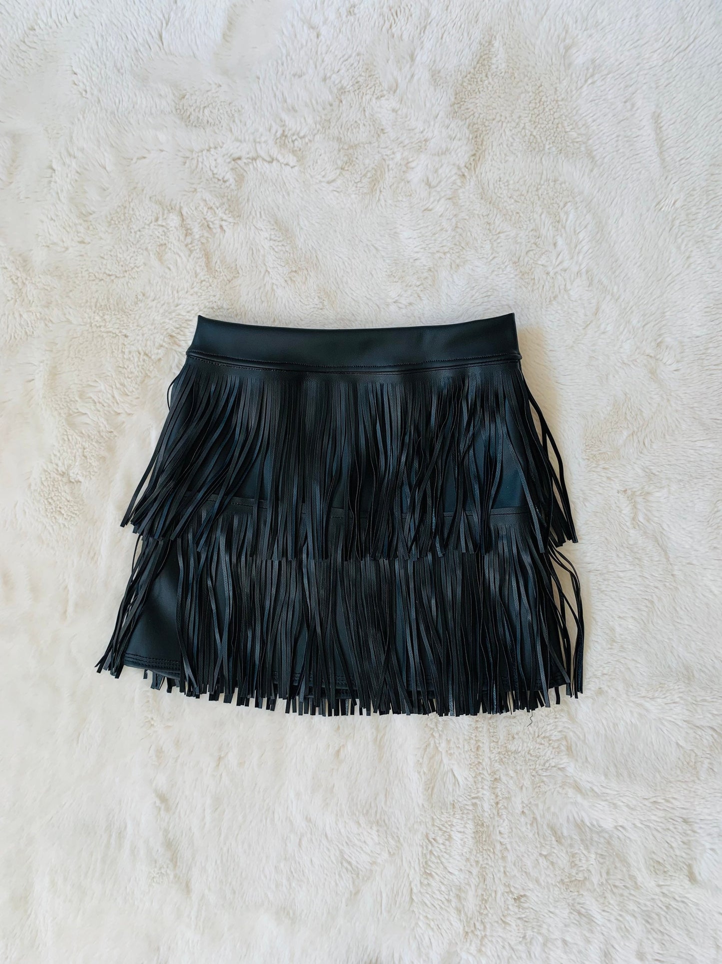 Handmade Boho Chic Fringe Skirt