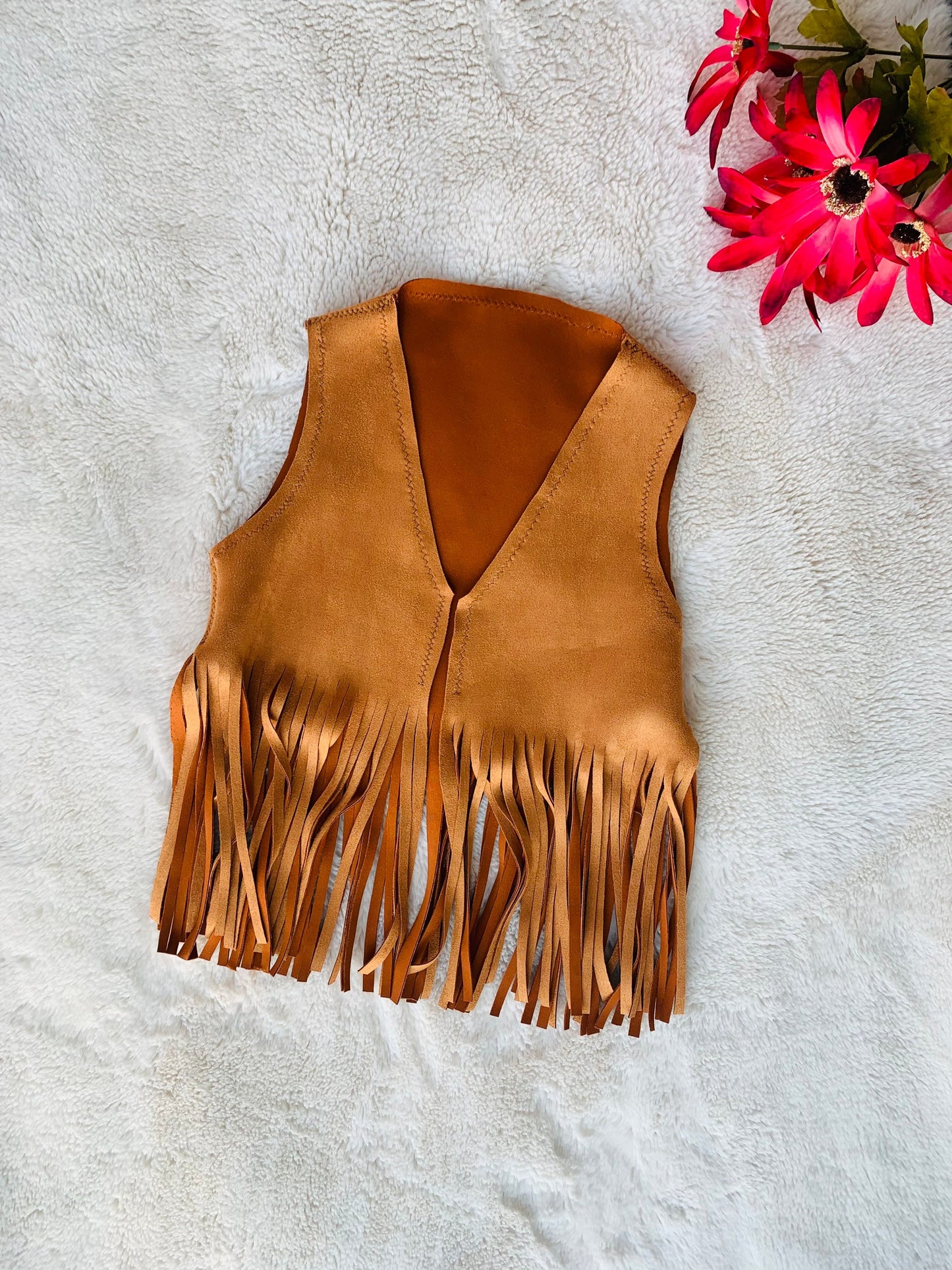 Rodeo Fringe Vest |Retro | Kids Boho Clothing | Wholesome Goods Co
