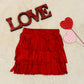 Valentine's Girls Fringe Skirts | Boho Skirts | Western Fringe Skirts| Valentine's outfit