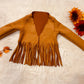 Jannis Long Sleeve Fringe Jacket|Vegan Suede Jacket|Vegan Leather Jacket|Western Jacket|Kids Fringe Jacket|Hippie Jacket|Wholesome Goods Co