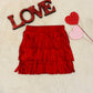 Valentine's Girls Fringe Skirts | Boho Skirts | Western Fringe Skirts| Valentine's outfit