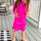 Electric Cowgirl Boho Chic Rodeo Ready One Shoulder Fringe Dress for Free-Spirited Kids - Available in Multiple Colors