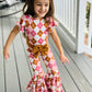 Easter/Spring Jumpsuit+Bow Belt|Flare Bell Jumpsuit|One Shoulder Jumpsuit|Girl birthday outfit|Easter Outfit|Spring/Summer Wholesome GoodsCo