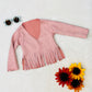 Jannis Long Sleeve Fringe Jacket|Vegan Suede Jacket|Vegan Leather Jacket|Western Jacket|Kids Fringe Jacket|Hippie Jacket|Wholesome Goods Co